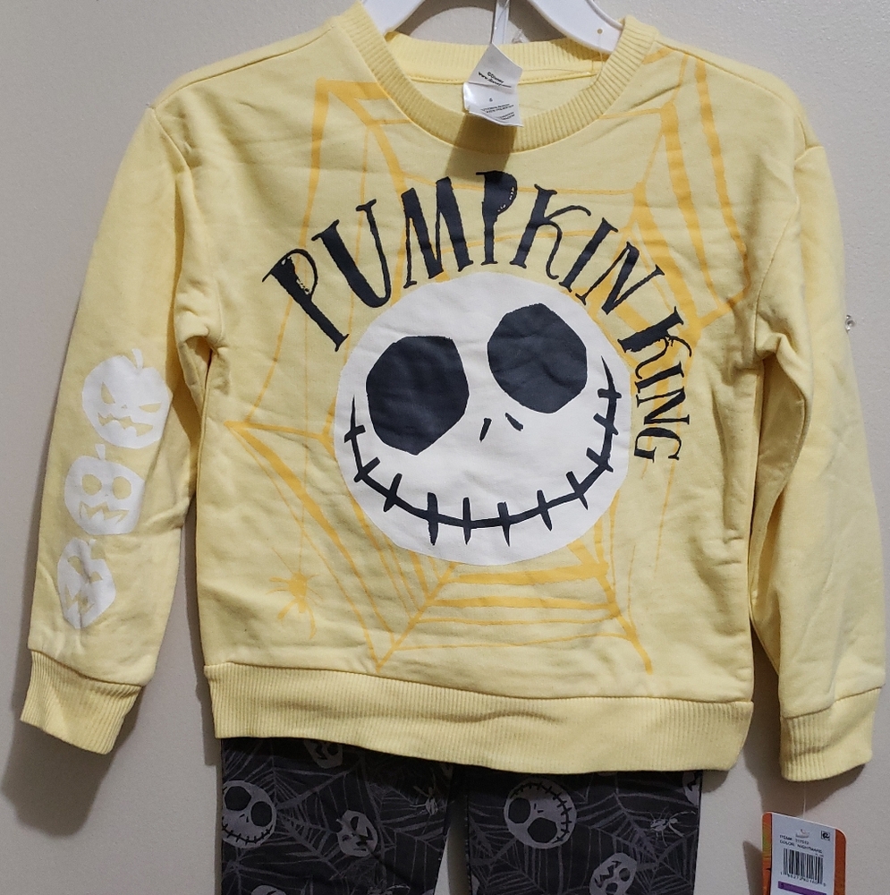 Disney Yellow and Black Graphic Sweatshirt